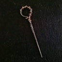 Forged steel and copper hairpin
